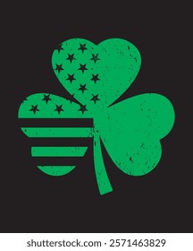 St Patrick's Day T-Shirt design, Fun  Festive Clover Designs