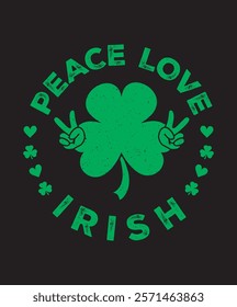 St Patrick's Day T-Shirt design, Fun  Festive Clover Designs