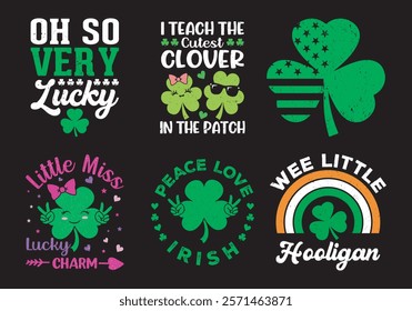 St Patrick's Day T-Shirt design, Fun  Festive Clover Designs