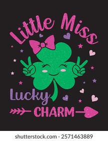 St Patrick's Day T-Shirt design, Fun  Festive Clover Designs