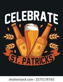 St Patrick's day t-shirt design vector illustrator