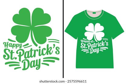 St. Patrick's day T-shirt Design, St. Patrick's day Typography T-shirt, Irish quote vector Lettering t-shirt design