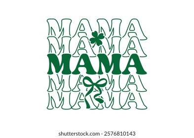 St. Patrick's day T-Shirt Design, St. Patrick's day Design, St. Patrick's Day Silhouette Elements, Pack for  Celebrations, Lucky , Funny St. Patricks decorated with shamrock