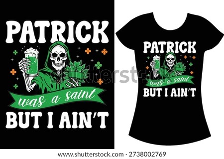 St Patrick's Day t-shirt design. 