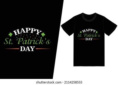St. Patrick's day t-shirt design.Happy St. Patrick's Day t-shirt design vector. For t-shirt print and other uses.