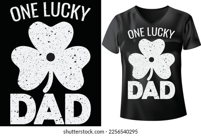 ST. PATRICK'S DAY T-SHIRT, ONE LUCKY DAD