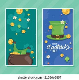 st patricks day two cards