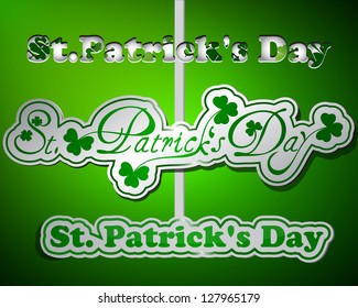 St. Patrick's day type text collection