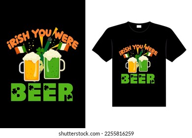 st. patrick's day typography colorful Irish quote vector Lettering t shirt design