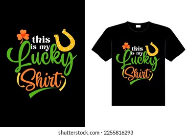 st. patrick's day typography colorful Irish quote vector Lettering t shirt design