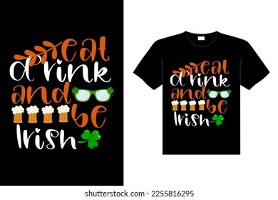 st. patrick's day typography colorful Irish quote vector Lettering t shirt design