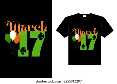 st. patrick's day typography colorful Irish quote vector Lettering t shirt design