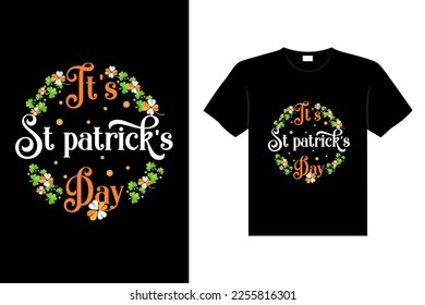 st. patrick's day typography colorful Irish quote vector Lettering t shirt design