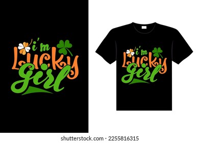 st. patrick's day typography colorful Irish quote vector Lettering t shirt design