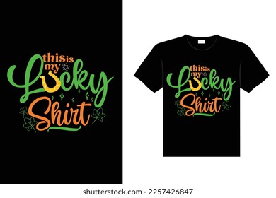 st. patrick's day typography colorful Irish quote vector Lettering t shirt design 