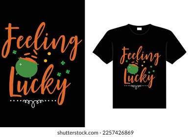 st. patrick's day typography colorful Irish quote vector Lettering t shirt design 