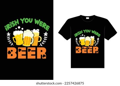 st. patrick's day typography colorful Irish quote vector Lettering t shirt design 