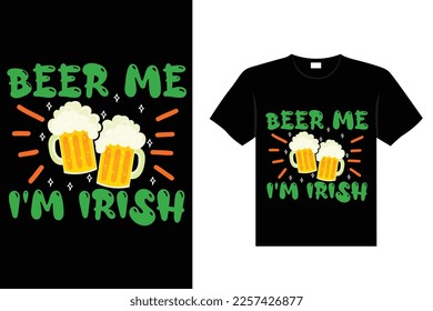 st. patrick's day typography colorful Irish quote vector Lettering t shirt design 