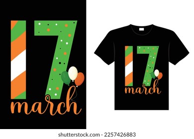 st. patrick's day typography colorful Irish quote vector Lettering t shirt design 