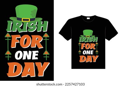 st. patrick's day typography colorful Irish quote vector Lettering t shirt design 