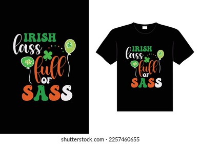 st. patrick's day typography colorful Irish quote vector Lettering t shirt design 