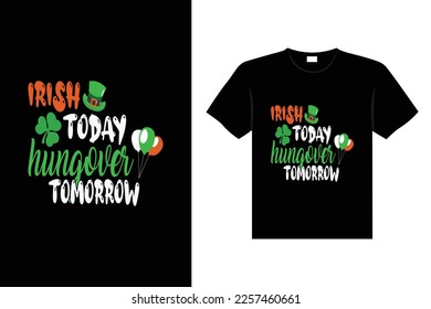 st. patrick's day typography colorful Irish quote vector Lettering t shirt design 