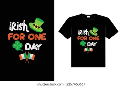 st. patrick's day typography colorful Irish quote vector Lettering t shirt design 