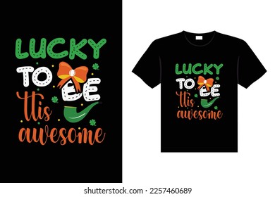 la tipografía del día de san patrick colorido cita irlandesa vector Lettering t shirt diseño 