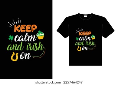 st. patrick's day typography colorful Irish quote vector Lettering t shirt design 