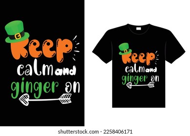 St. Patrick's day typography colorful Irish quote vector Lettering t-shirt design