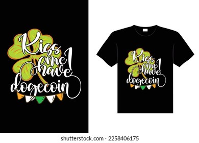 St. Patrick's day typography colorful Irish quote vector Lettering t-shirt design