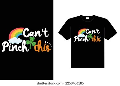 St. Patrick's day typography colorful Irish quote vector Lettering t-shirt design