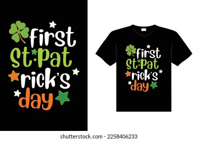 St. Patrick's day typography colorful Irish quote vector Lettering t-shirt design