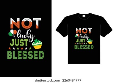 Tipografía del día de San Patricio colorida cita irlandesa vector Lettering t-shirt diseño