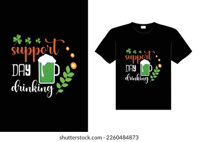 St. Patrick's day typography colorful Irish quote vector Lettering t-shirt design