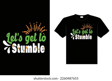St. Patrick's day typography colorful Irish quote vector Lettering t-shirt design