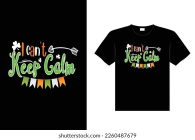 St. Patrick's day typography colorful Irish quote vector Lettering t-shirt design