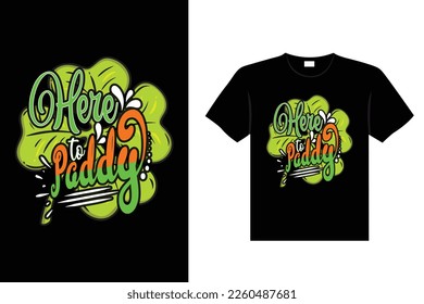 St. Patrick's day typography colorful Irish quote vector Lettering t-shirt design