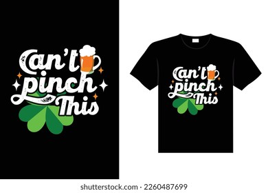 St. Patrick's day typography colorful Irish quote vector Lettering t-shirt design