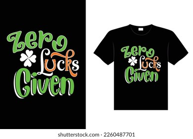 St. Patrick's day typography colorful Irish quote vector Lettering t-shirt design