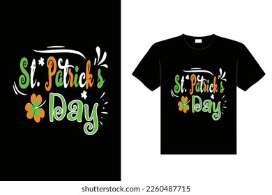 St. Patrick's day typography colorful Irish quote vector Lettering t-shirt design