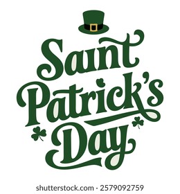 St. Patrick's Day Typography Design