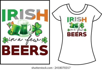 St. Patrick's Day Typography t shirt Design