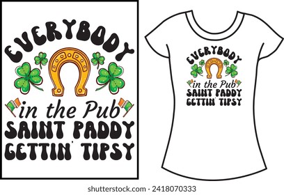St. Patrick's Day Typography t shirt Design