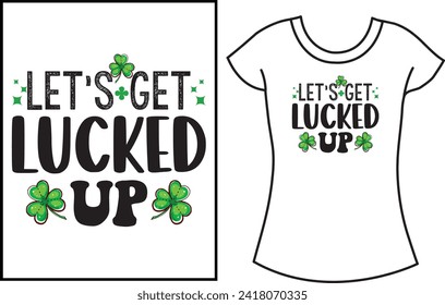 St. Patrick's Day Typography t shirt Design