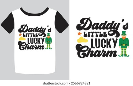 St. Patrick's day typography t-shirt design. hand-drawn design elements. logos and emblems for the invitation vector