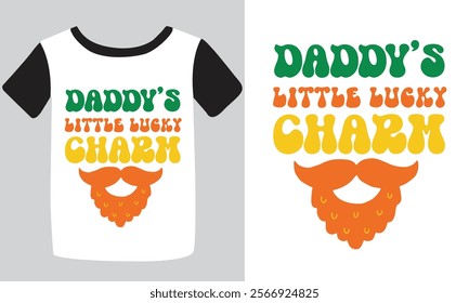 St. Patrick's day typography t-shirt design. hand-drawn design elements. logos and emblems for the invitation vector