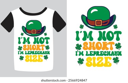 St. Patrick's day typography t-shirt design. hand-drawn design elements. logos and emblems for the invitation vector