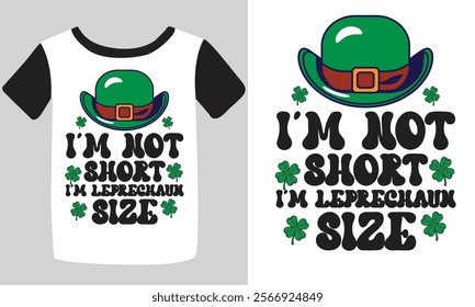 St. Patrick's day typography t-shirt design. hand-drawn design elements. logos and emblems for the invitation vector