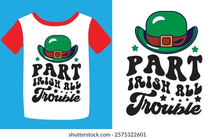 St. Patrick's day typography t-shirt design